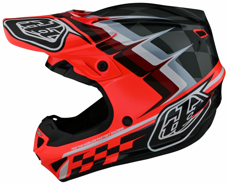 Dirt * | Troy Lee Designs Troy Lee Youth Se4 Polyacrylite Warped Helmet