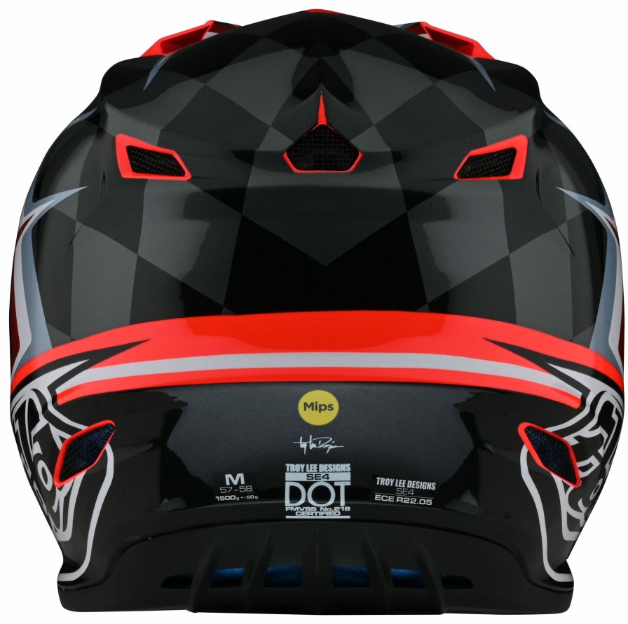 Dirt * | Troy Lee Designs Troy Lee Youth Se4 Polyacrylite Warped Helmet