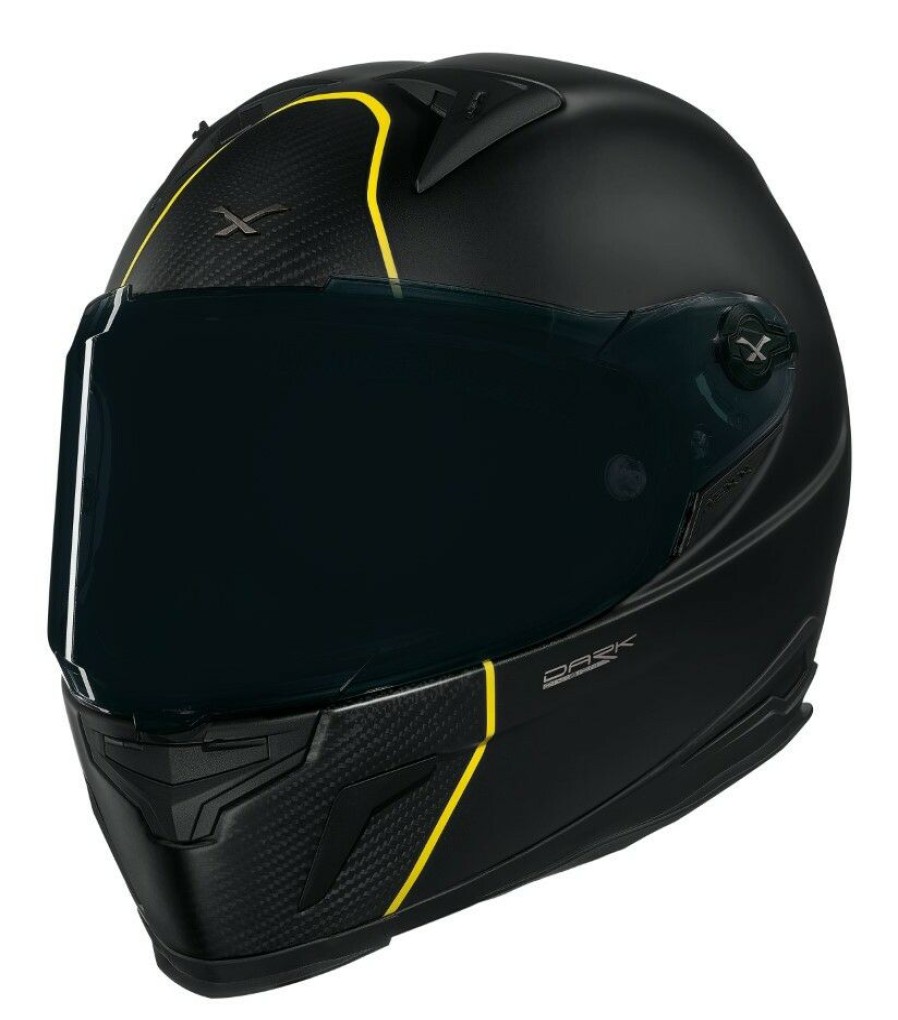 Full Face * | Nexx Helmets Nexx Xr2 Dark Division Carbon Helmet Black/Gold