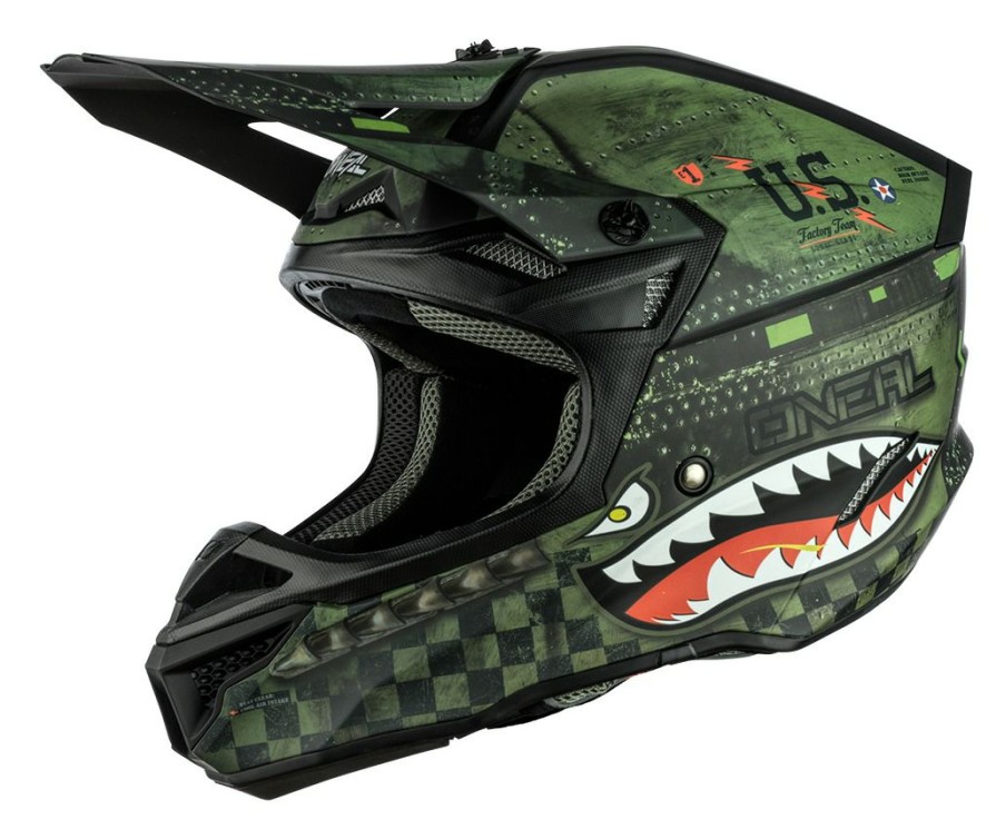 Dirt * | O'Neal 5 Series Warhawk Helmet Black/Green