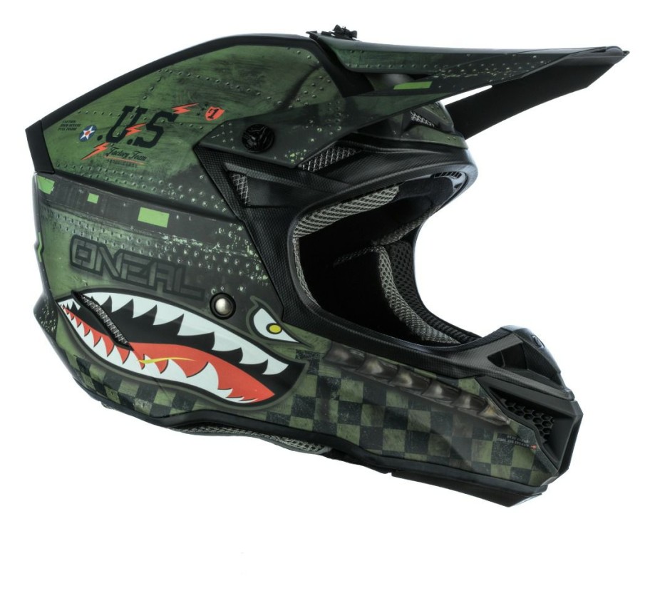 Dirt * | O'Neal 5 Series Warhawk Helmet Black/Green