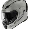 Full Face * | Icon Airflite Quick Helmet Silver