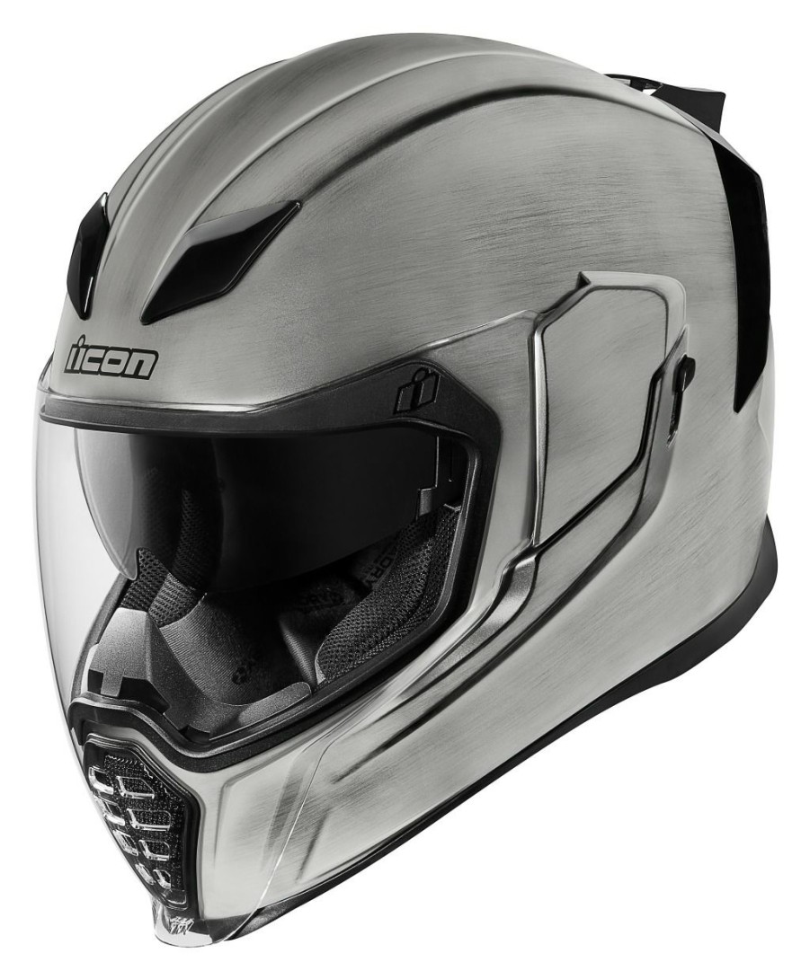 Full Face * | Icon Airflite Quick Helmet Silver