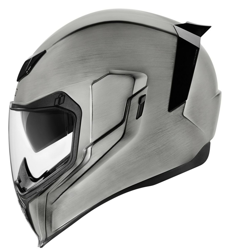 Full Face * | Icon Airflite Quick Helmet Silver