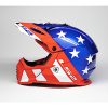 Dirt * | Ls2 Helmets Ls2 Gate Stripes Helmet Red/White/Blue