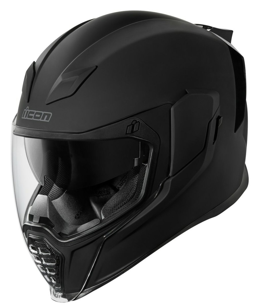 Full Face * | Icon Airflite Rubatone Helmet Black