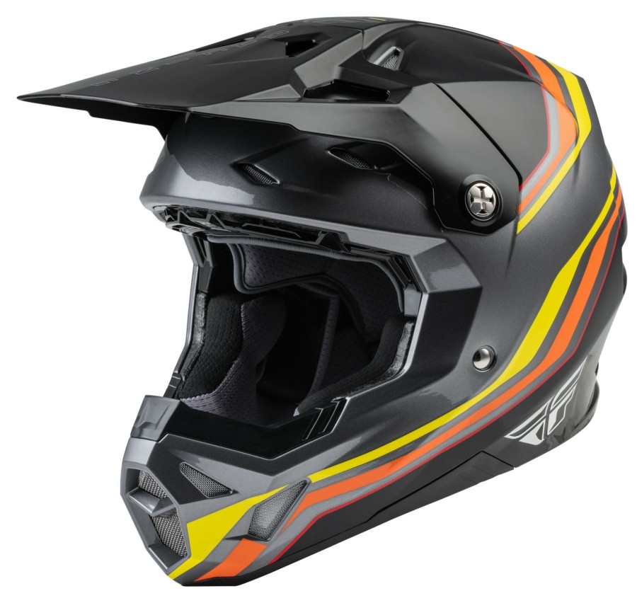 Dirt * | Fly Racing Dirt Fly Racing Youth Formula Cp S.E. Speeder Helmet Black/Yellow/Red