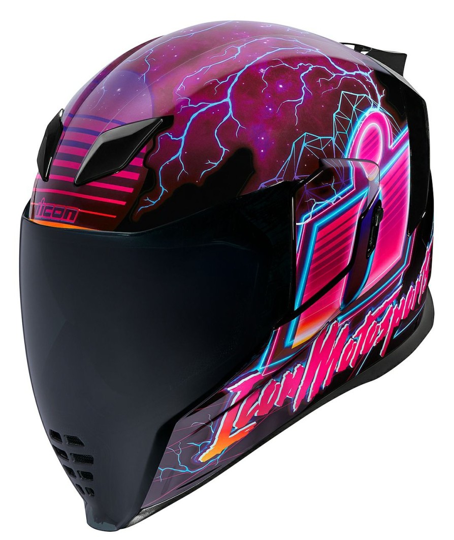 Full Face * | Icon Airflite Synthwave Helmet Purple