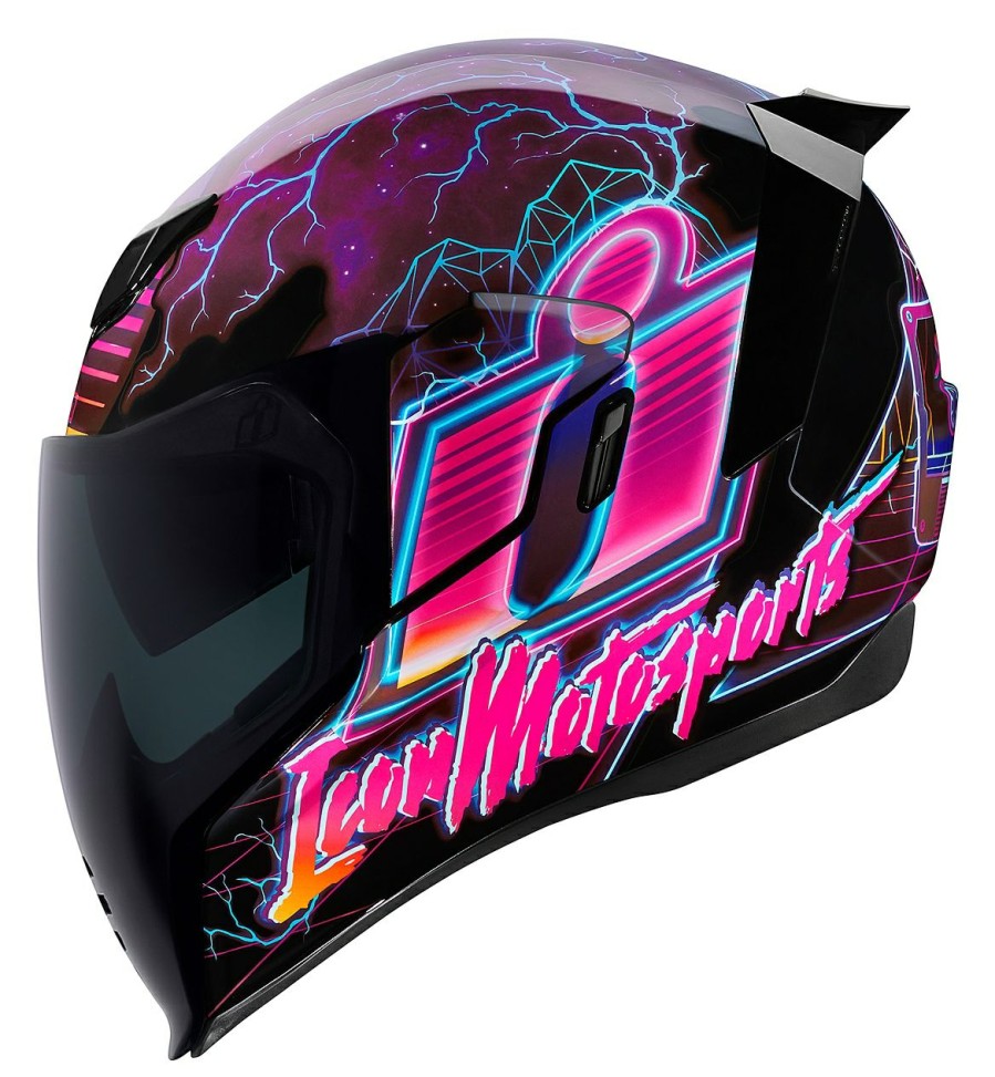 Full Face * | Icon Airflite Synthwave Helmet Purple