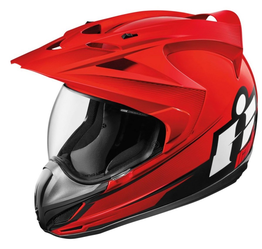 Full Face * | Icon Variant Double Stack Helmet (Xs) Red