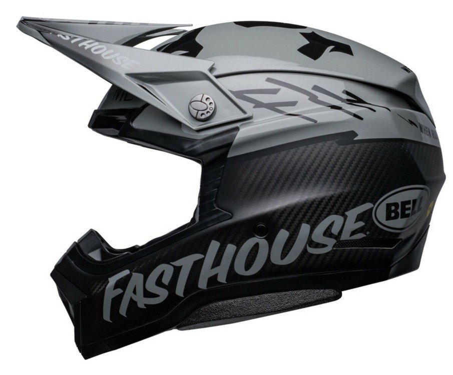 Dirt * | Bell Helmets Bell Moto-10 Spherical Fasthouse Bmf Helmet / Lg [Open Box] Matte Black/Grey/Black