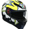 Full Face * | Agv Helmets Agv K3 Sv Bubble Helmet Blue/White/Yellow