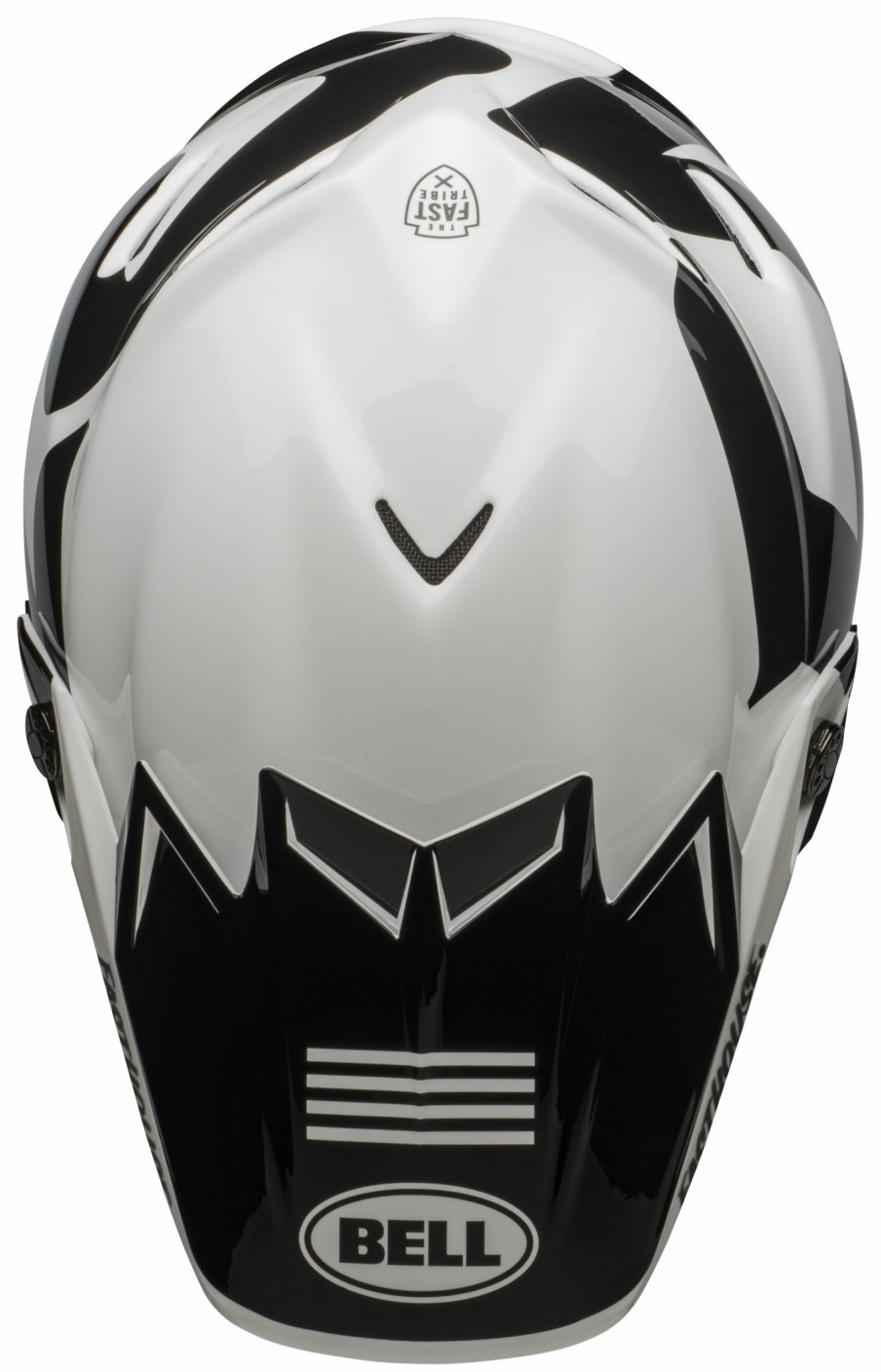 Dirt * | Bell Helmets Bell Moto-9 Flex Fasthouse Newhall Replacement Visor White/Black