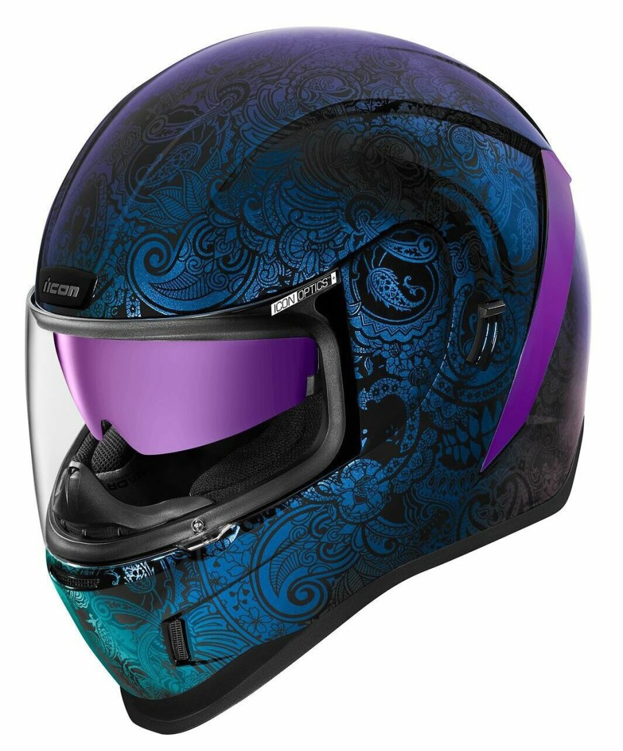 Full Face * | Icon Airform Chantilly Opal Helmet / Lg [Blemished Acceptable] Blue