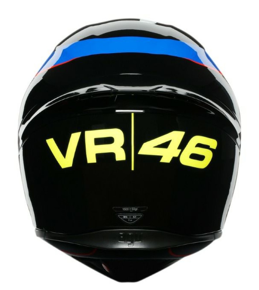 Full Face * | Agv Helmets Agv K1 Vr46 Racing Team Helmet Black/Blue/Yellow