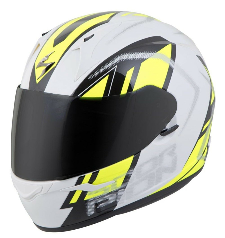 Full Face * | Scorpion Exo-R320 Endeavor Helmet (Xs) White/Neon Yellow