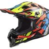 Dirt * | Ls2 Helmets Ls2 Subverter Evo Rascal Helmet Orange/Blue/Yellow