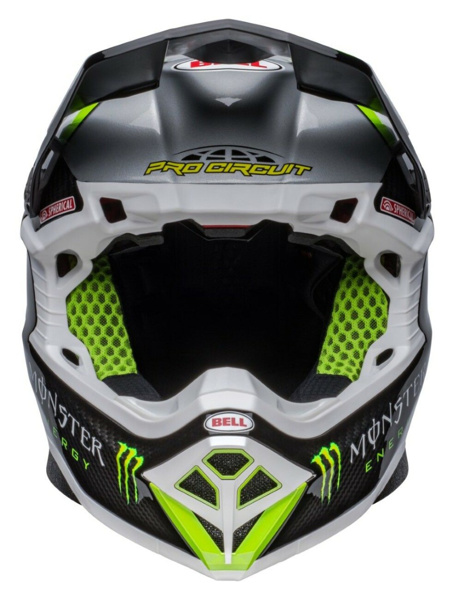 Dirt * | Bell Helmets Bell Moto-10 Spherical Pro Circuit Helmet Black/Green