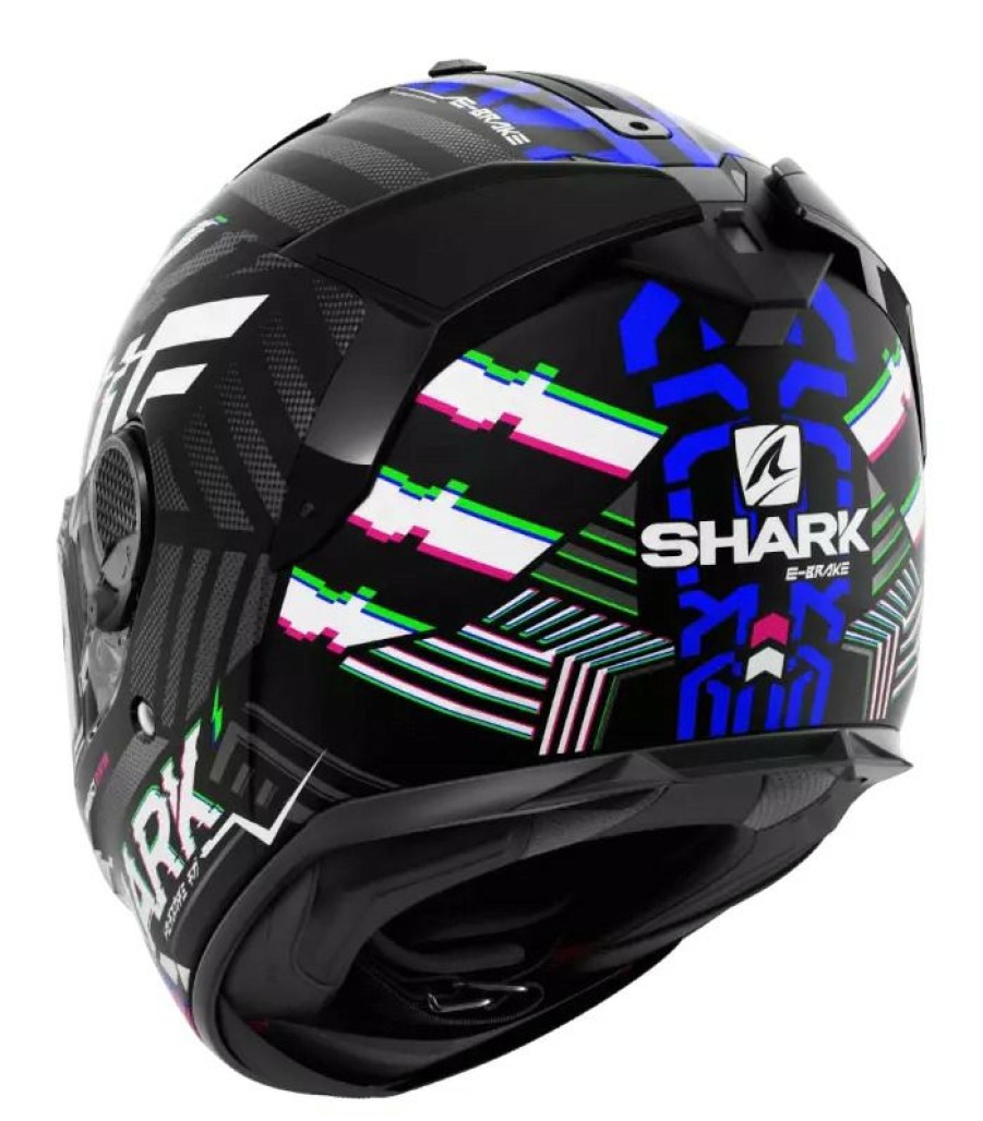 Full Face * | Shark Helmets Shark Spartan Gt E-Brake Helmet Black/Blue/White