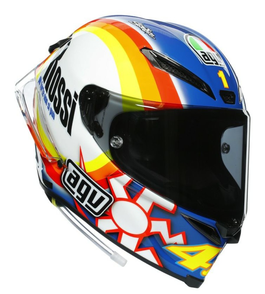 Full Face * | Agv Helmets Agv Pista Gp Rr Winter Test 2005 Helmet Blue/White/Orange