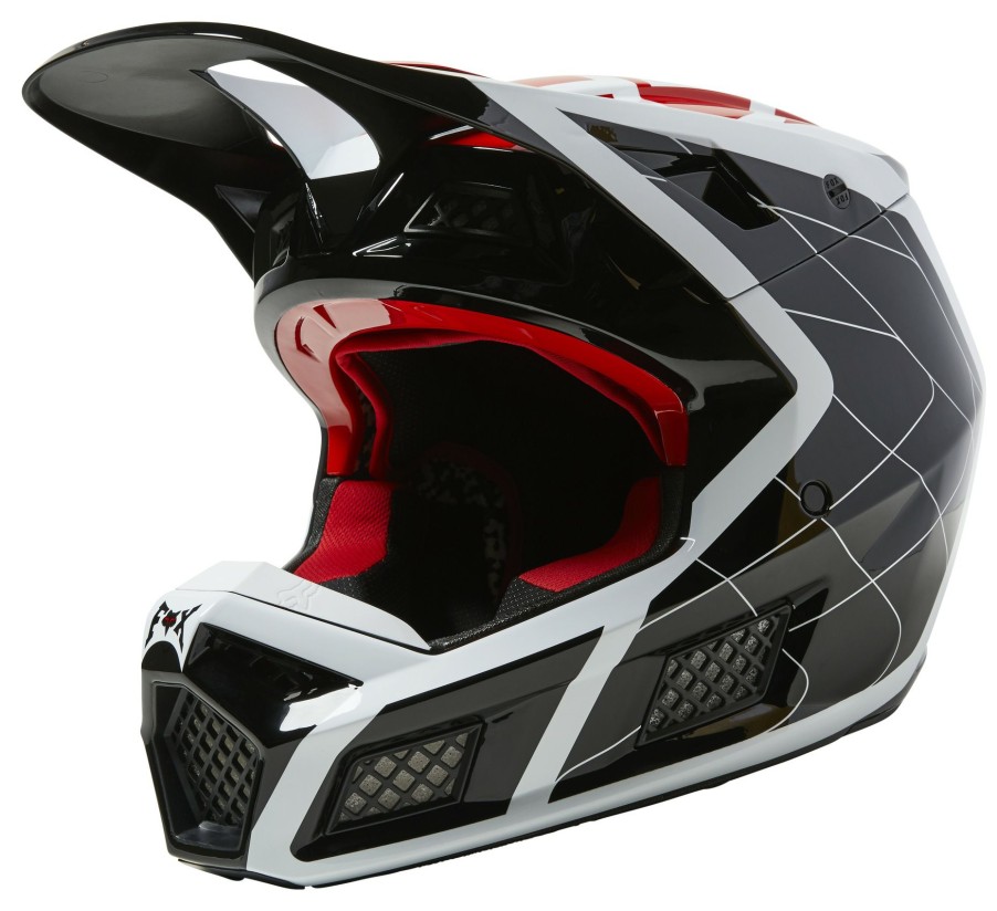 Dirt * | Fox Racing V3 Rs Celz Helmet Red/Black/White