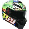 Full Face * | Agv Helmets Agv K3 Sv Mugello 2017 Helmet / Ms [Blemished Very Good] Black/Green/Blue