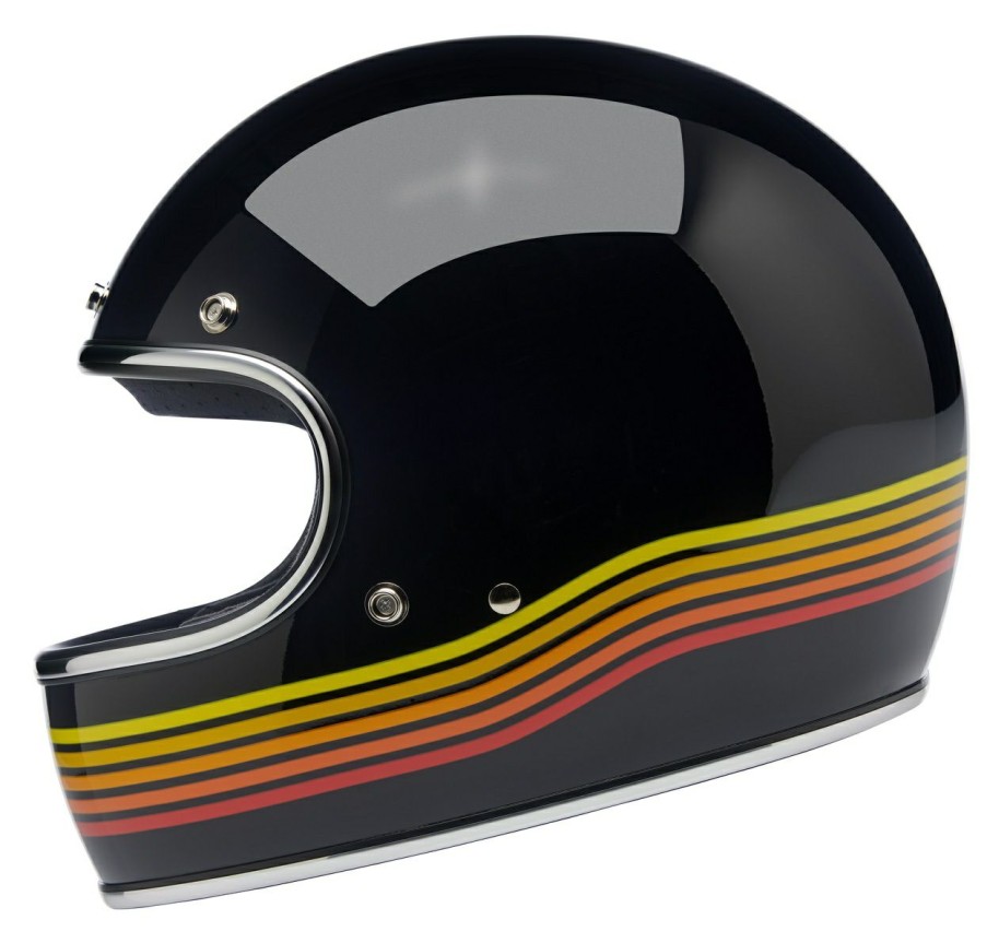 Full Face * | Biltwell Apparel Biltwell Gringo Ece Spectrum Helmet Black/Yellow/Orange