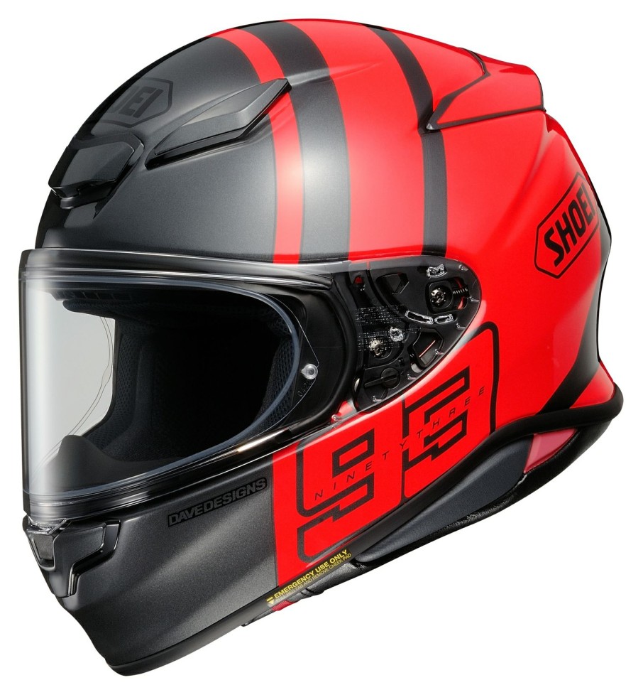 Full Face * | Shoei Helmets Shoei Rf-1400 Mm93 Track Helmet Red/Black