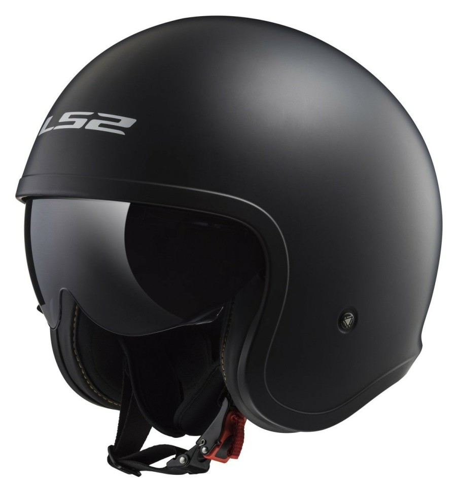 Open Face & 3/4 * | Ls2 Helmets Ls2 Spitfire Helmet Matte Black