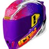 Full Face * | Icon Airflite Quarterflash Helmet / Md [Open Box] Purple