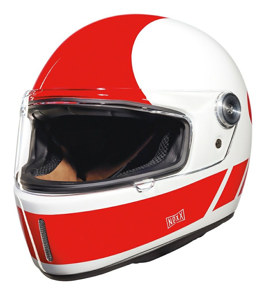 Full Face * | Nexx Helmets Nexx Xg100 Racer Billy B Helmet (Xs) White/Red