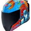 Full Face * | Icon Airflite Inky Helmet Blue