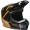 Dirt * | Fox Racing Youth V1 Skew Helmet / Youth Sm [Open Box] Black/Gold