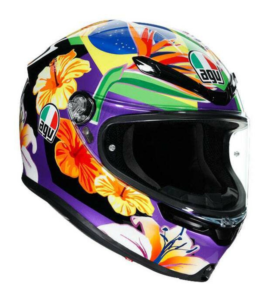 Full Face * | Agv Helmets Agv K6 Morbidelli 2021 Helmet Green/Black/Purple