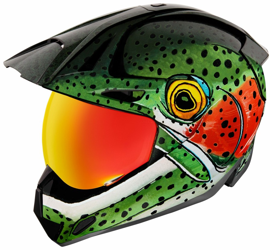 Full Face * | Icon Variant Pro Bug Chucker Helmet Green