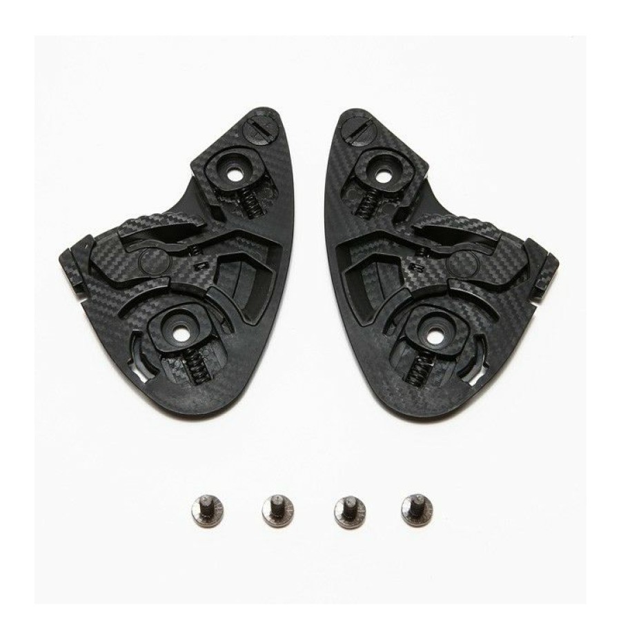 Helmet Accessories * | Shoei Helmets Shoei Qr-E Base Plates Black