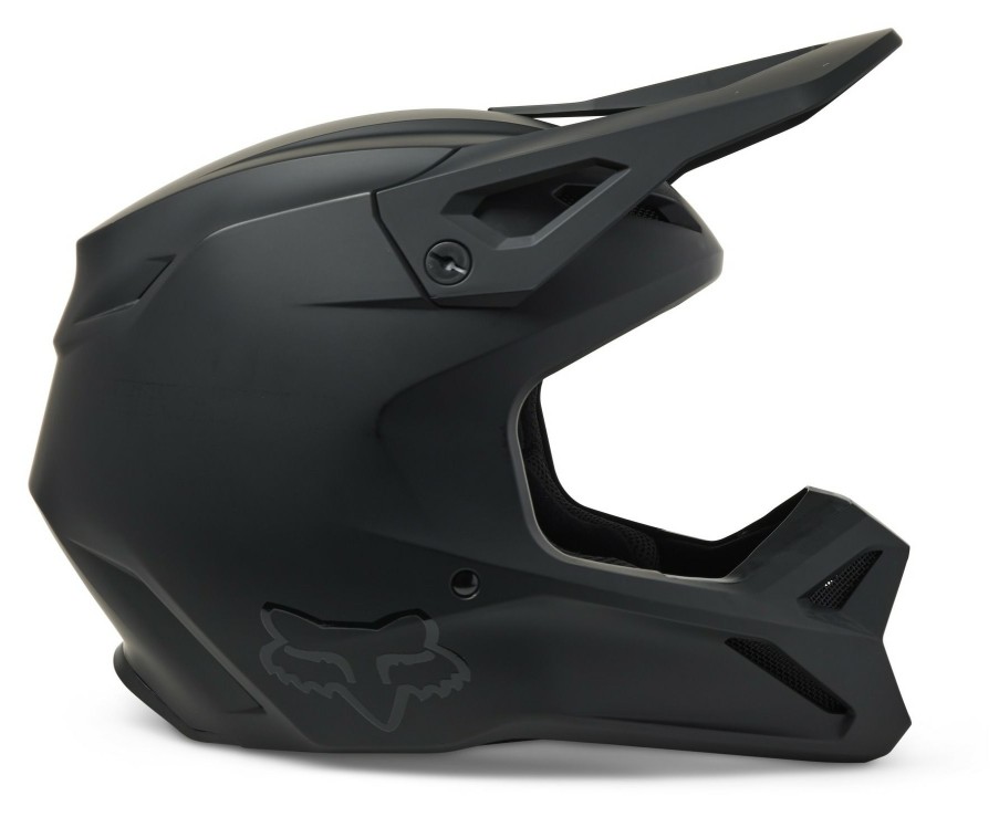 Dirt * | Fox Racing V1 Solid Helmet / Lg [Open Box] Matte Black