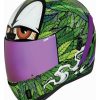 Full Face * | Icon Airform Ritemind Helmet Green/Purple