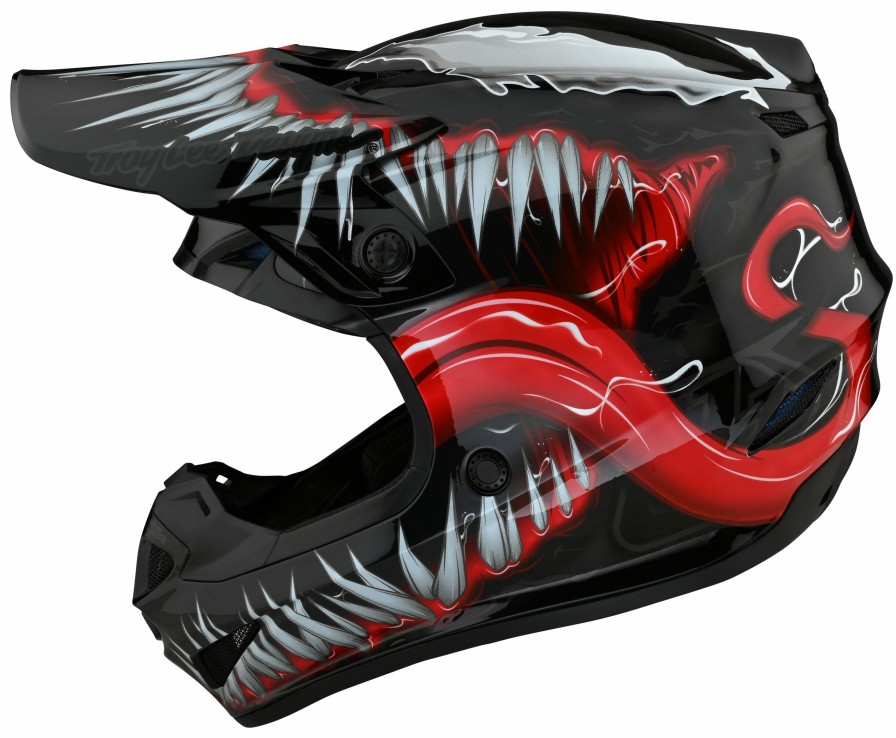 Dirt * | Troy Lee Designs Troy Lee Se4 Polyacrylite Venom Helmet Black