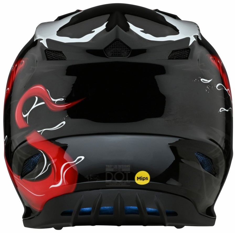 Dirt * | Troy Lee Designs Troy Lee Se4 Polyacrylite Venom Helmet Black