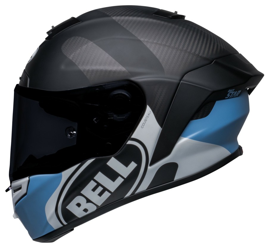 Full Face * | Bell Helmets Bell Race Star Flex Dlx Hello Cousteau Algae Helmet Matte Black/Blue/White