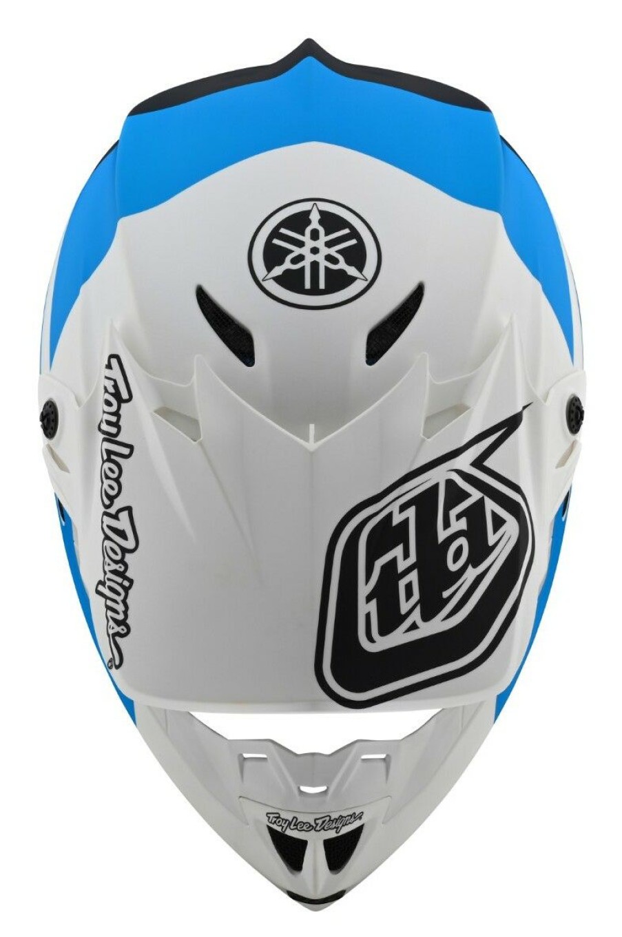 Dirt * | Troy Lee Designs Troy Lee Composite Se4 Yamaha L4 Helmet Visor White/Blue/Black