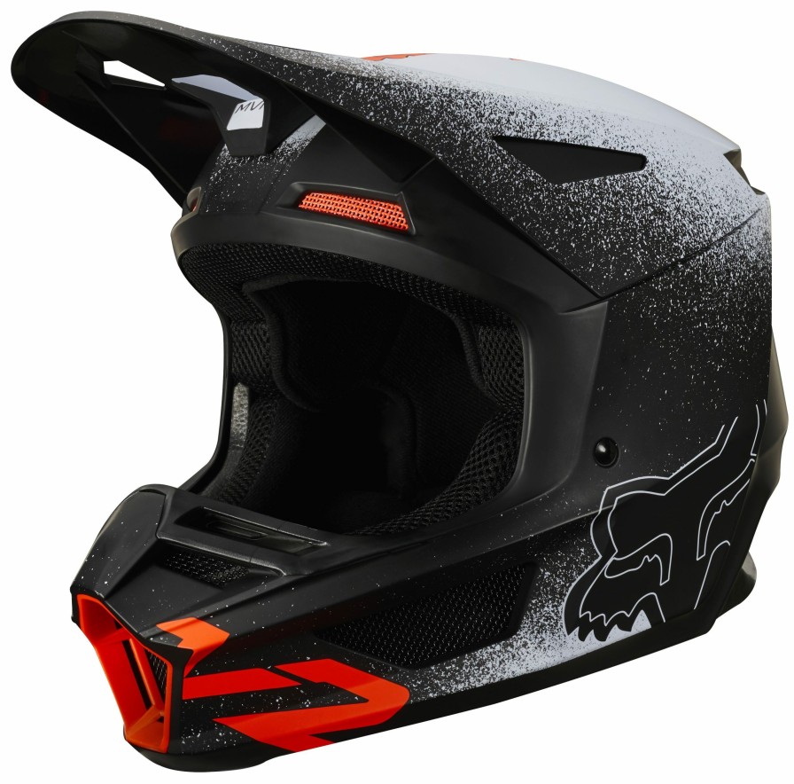 Dirt * | Fox Racing Youth V2 Bnkz Helmet / Youth Lg [Open Box] Black