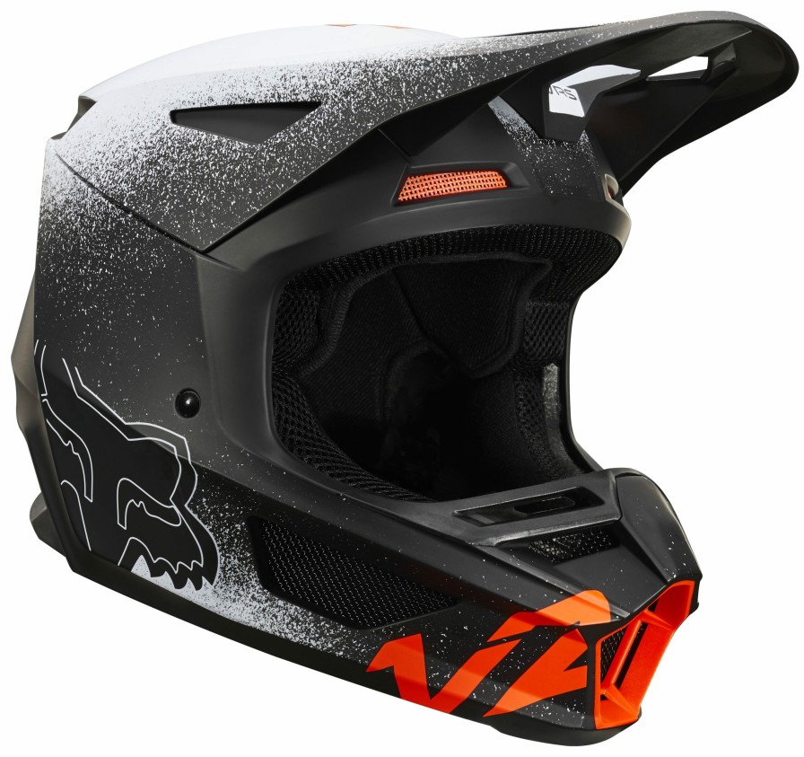 Dirt * | Fox Racing Youth V2 Bnkz Helmet / Youth Lg [Open Box] Black