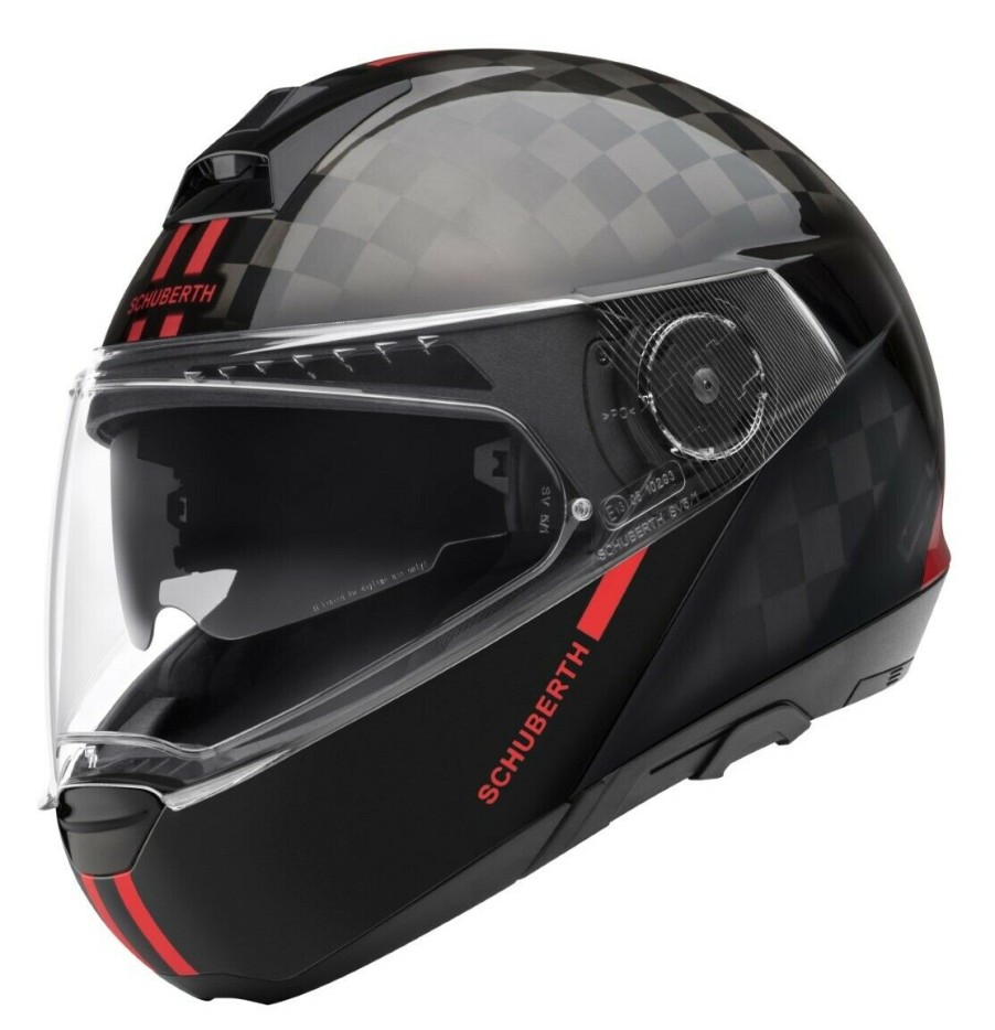 Modular * | Schuberth Helmets Schuberth C4 Pro Carbon Fusion Helmet / Lg [Open Box] Red