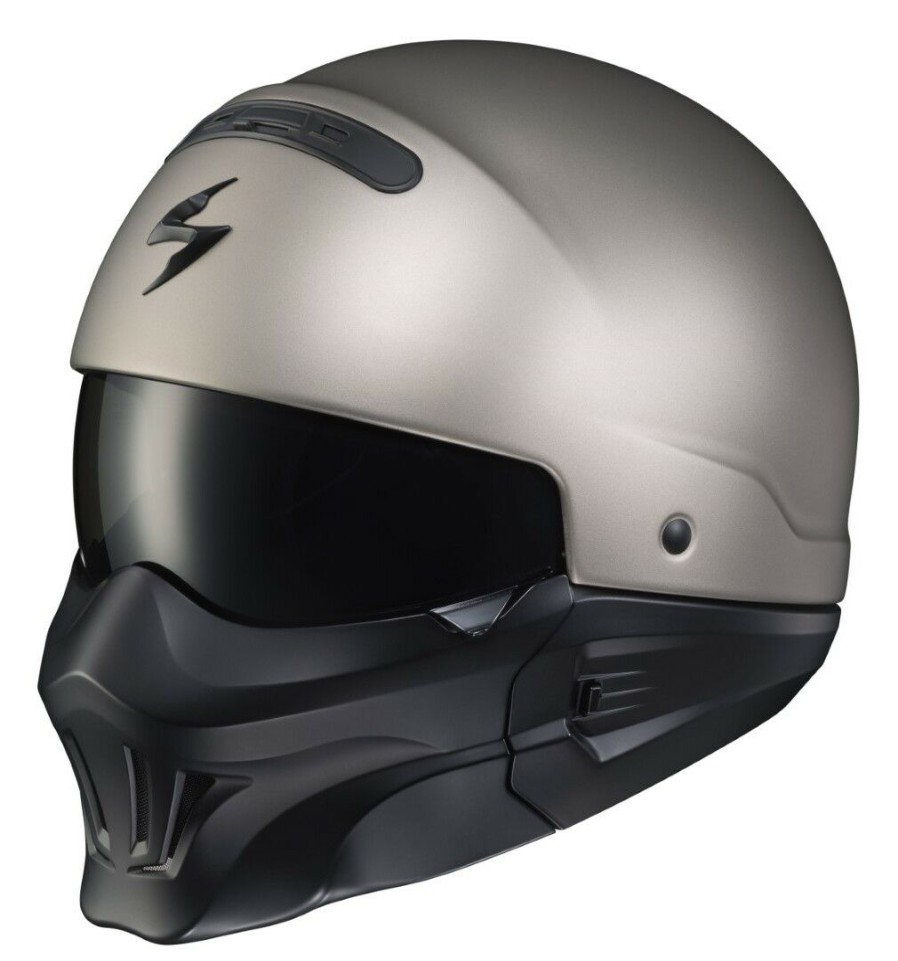 Open Face & 3/4 * | Scorpion Exo Covert Evo Helmet Titanium