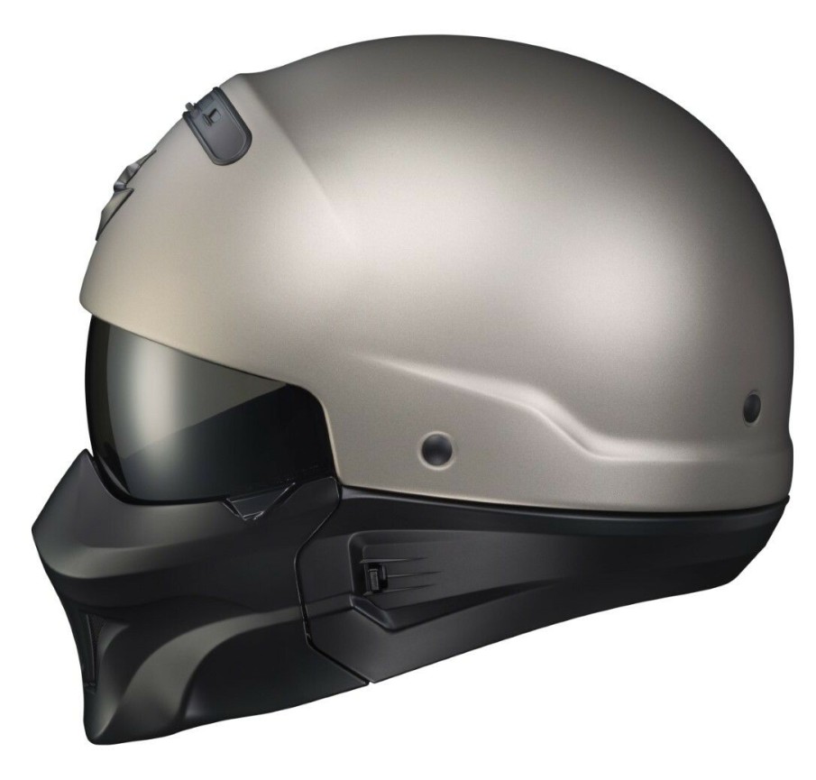 Open Face & 3/4 * | Scorpion Exo Covert Evo Helmet Titanium