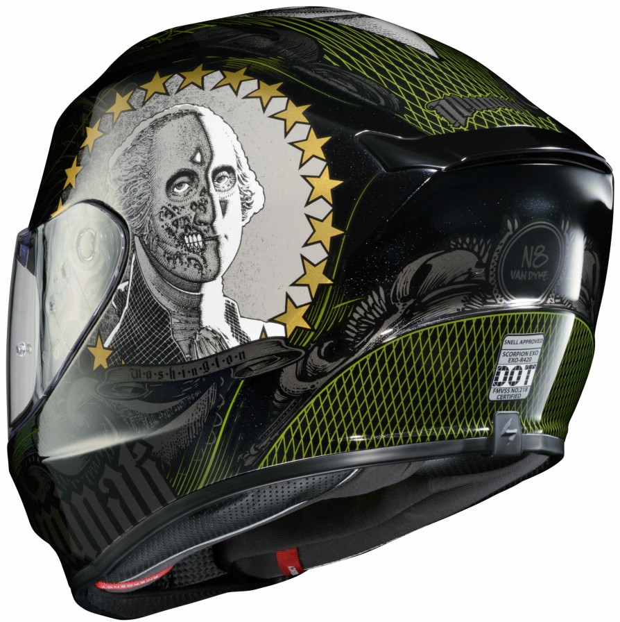 Full Face * | Scorpion Exo-R420 Illuminati 2 Helmet Black