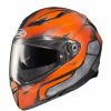 Full Face * | Hjc Helmets Hjc F70 Deathstroke Helmet Orange/Blue