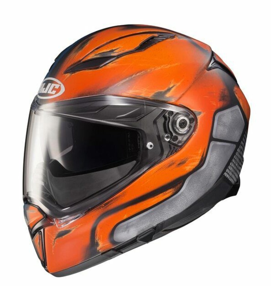 Full Face * | Hjc Helmets Hjc F70 Deathstroke Helmet Orange/Blue